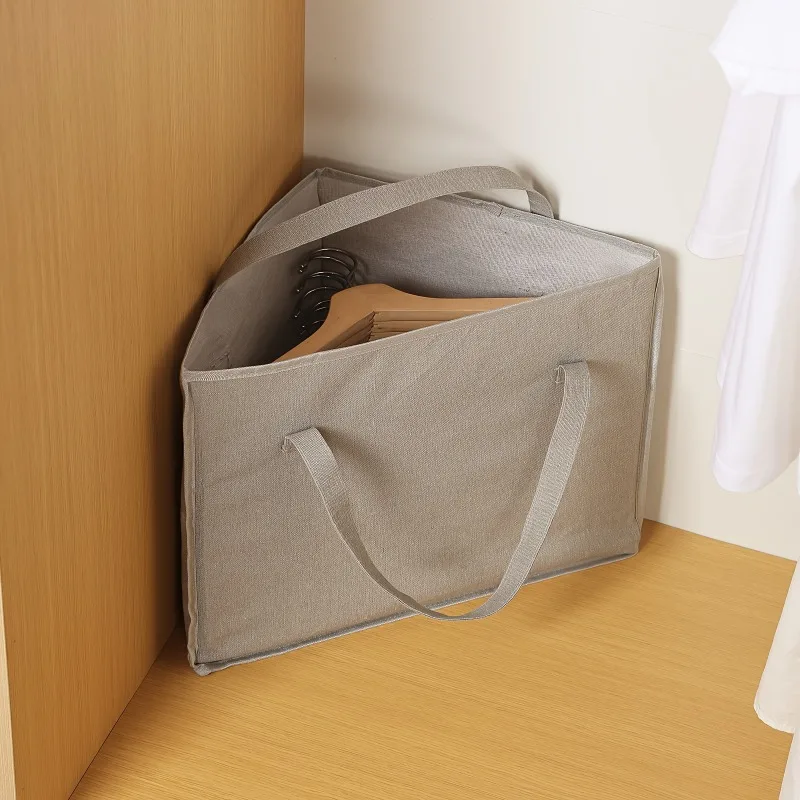 Multifunctional Clothe Hanger Organizer Bag Triangular Space Saving Hanger Organizer with Handle Waterproof Portable Storage Bag