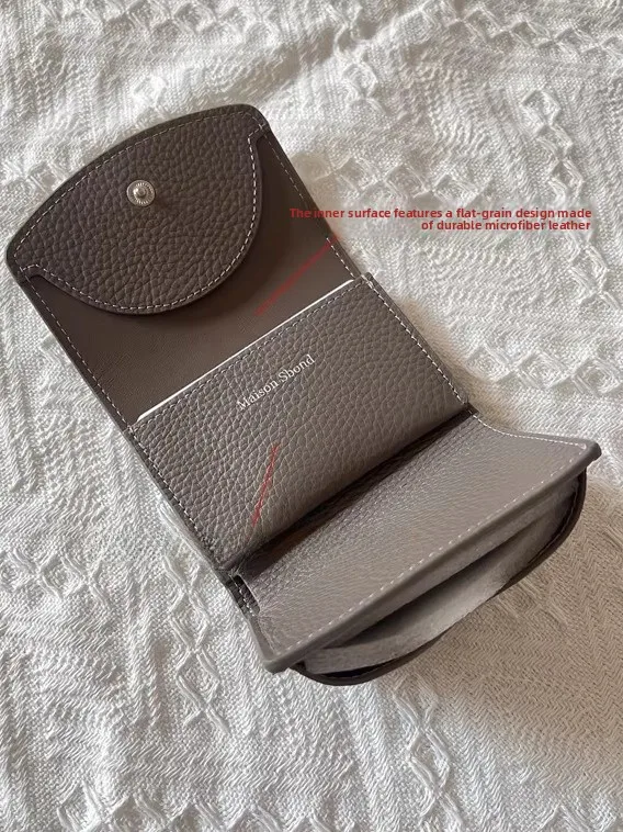 Maison Sbond Women's Leather Wallet Japanese Style Simple Design Maison Sbond Women's Leather Wallet Japanese Style Simple Design
