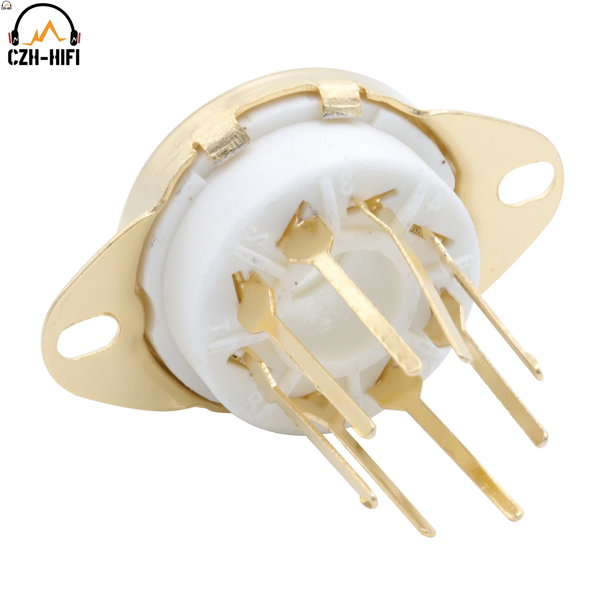 8 Pin K8A soket tabung keramik okta dasar katup Pin panjang untuk KT88 KT66 6SN7 5AR4 GZ34 5881 6V6 5U4G 6550 6J7 6SJ7 AMP DIY