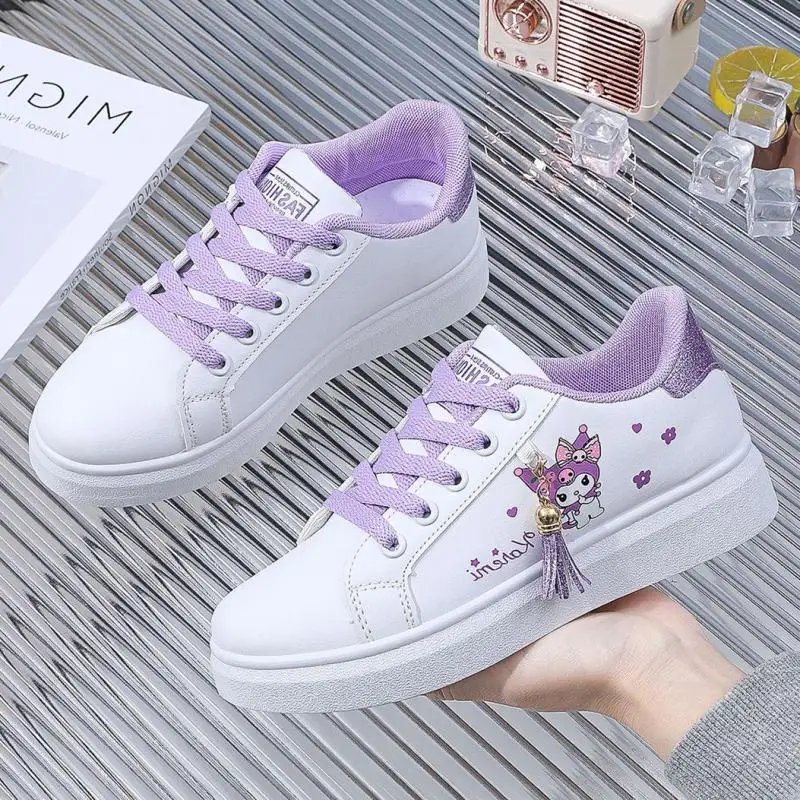 

Spring Autumn Kawaii Sanrio Kuromi Cinnamoroll Anime Children Board Shoes Cute My Melody Casual Sneakers Lovely Gifts for Girls