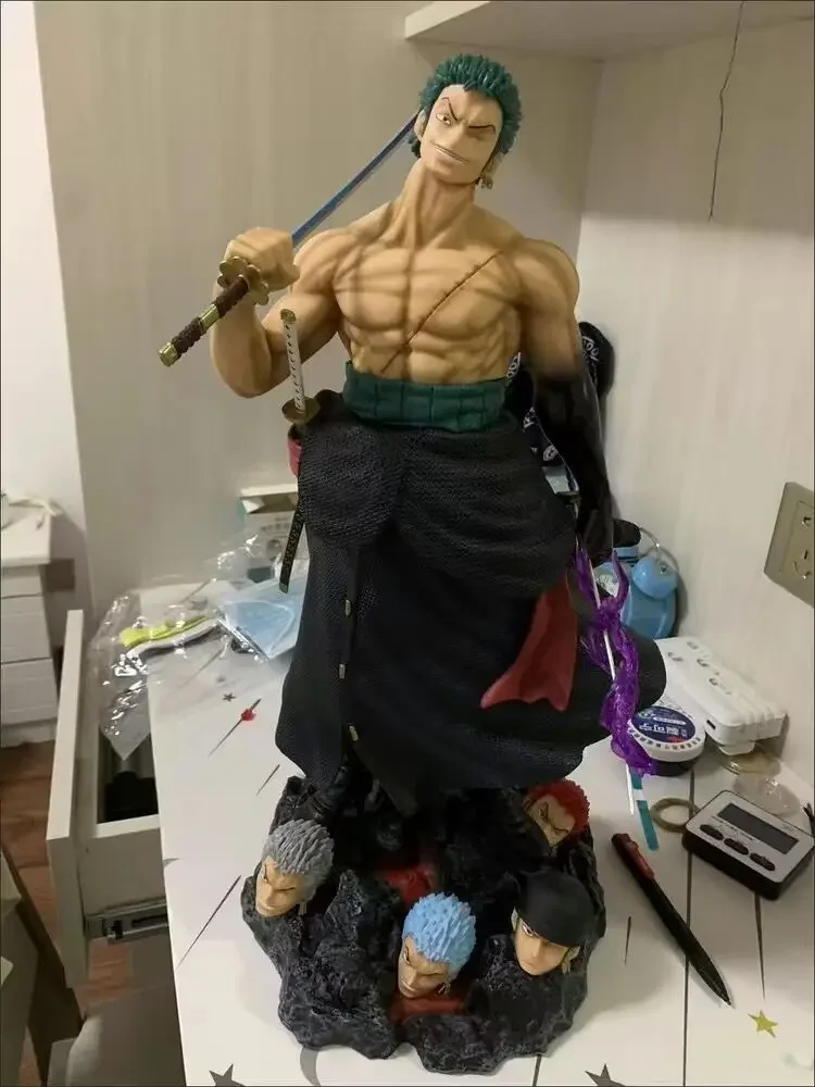 Anime One Piece Stand Posture Roronoa Zoro Action Figures Pvc Statue Fight Roronoa Zoro Model Collection Doll Boy Toy Gift
