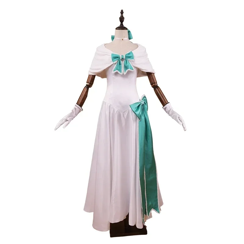 

Fate/Grand Order FGO Altria Pendragon Cosplay Women White Dress Outfits Halloween Costumes