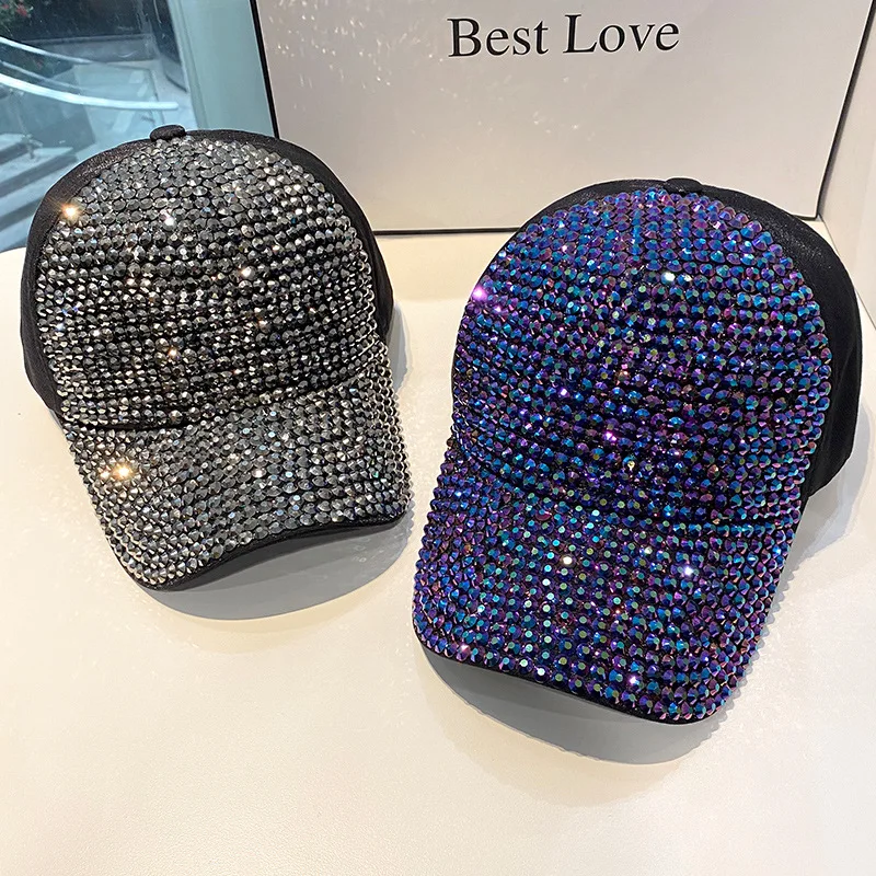 CNTANG Sommer frauen Baseball Kappe Frühling Herbst Strass Caps Mode Persönlichkeit Straße Hiphop Hüte Für Weibliche Snapback – Detail 3