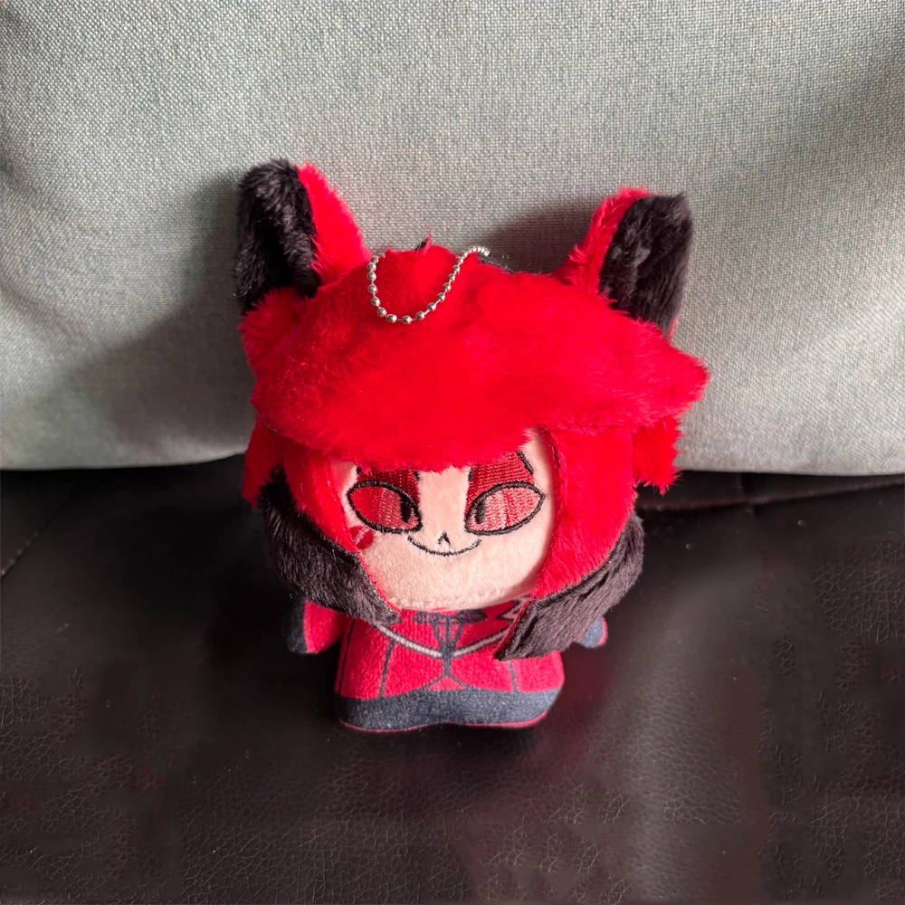 

Супер милый красный 15 см Alastor забавный анимационный персонаж Hazbin отель брелок плюшевая игрушка сумка цепочка для ключей школьный портфель кулон кукла подарок