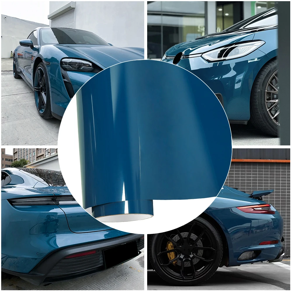 

Car Wrapping Film Neptune Blue Scratch-Resistant Durable Sticker Auto Body Cover Vehicles Motorcycles Color Changed Accessories