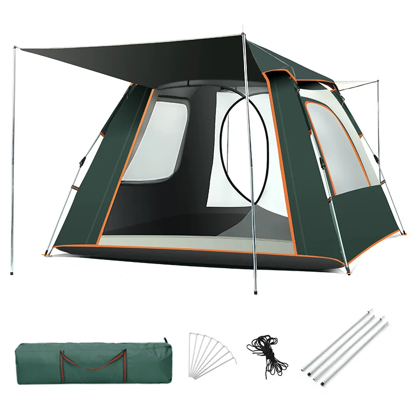 Summer Hot-selling Sun-proof and Rain-proof Four-sided Tent  Fully Automatic Quick-opening Multi-person Tent for Camping