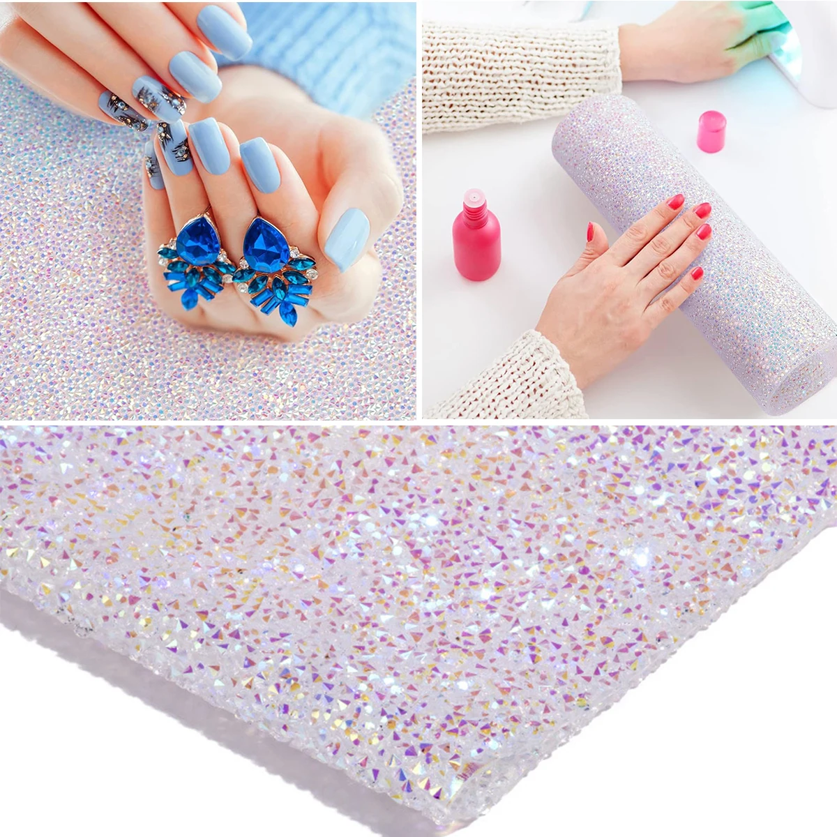 Nail Protection Hand Pad Nail Art Hand Pad Diamond Watch Foldable Pad Washable Nail Art Practical Pad Nail Pad Cover