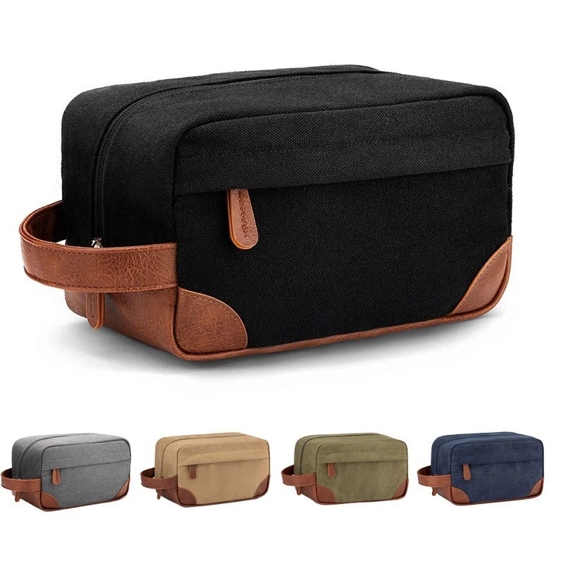 Men Travel Toiletry Bag Women Cosmetic Necessaire Portable Hanging Canvas Makeup Case Waterproof Beauty Wash Kit Bags Handbag