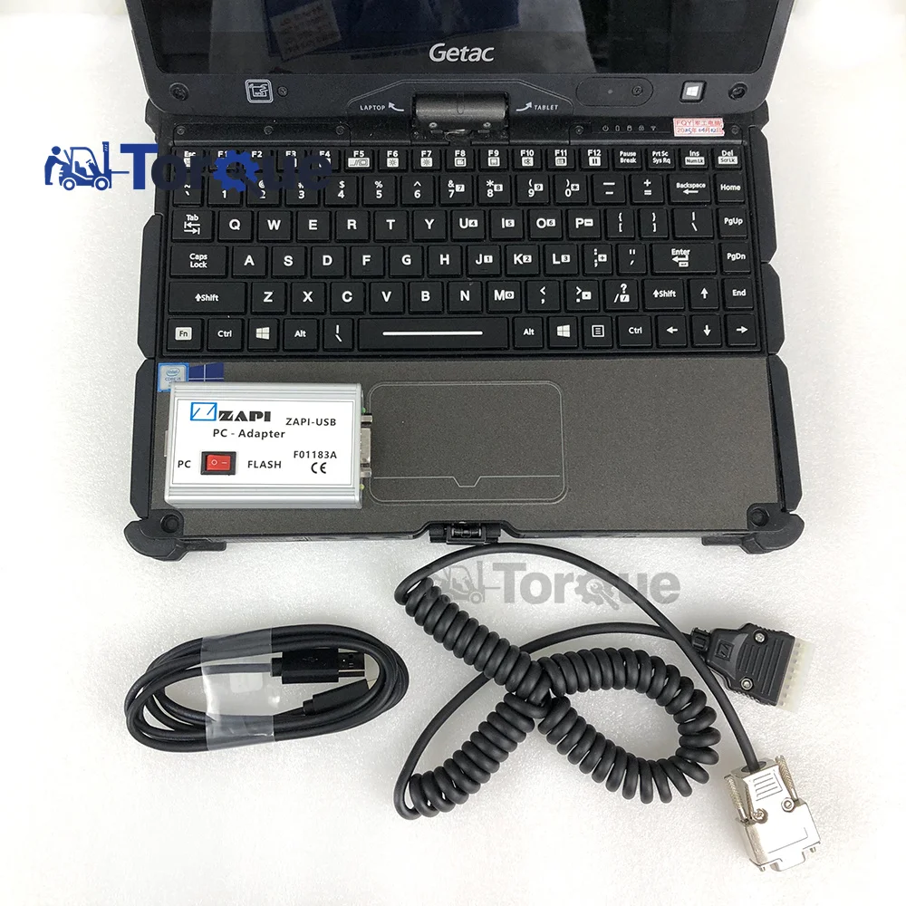 

Getac Laptop Forklift Truck Diagnostic Tool ZAPI F01183A CAN-BUS Electric Console Controller Programming Cable