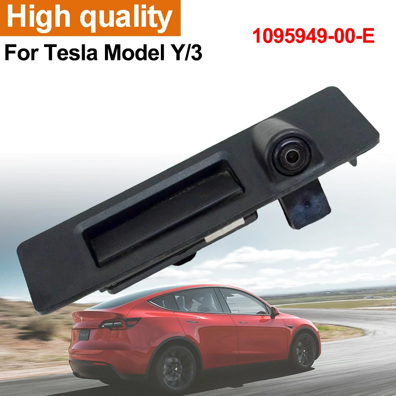 For Tesla Model 3/Y Car Tailgate Switch Rear View Camera Back Cover Wateproof Backup Camera 1095949-00-E Accesorios Para Auto