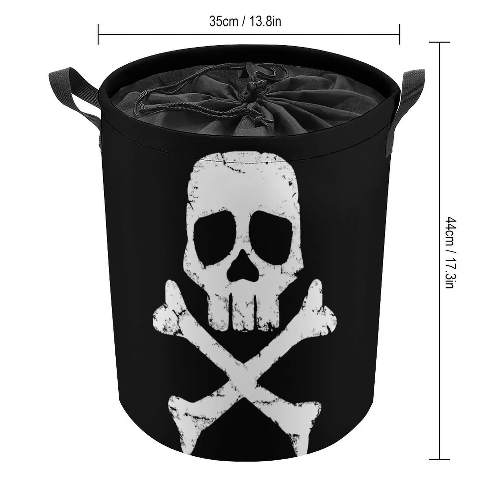 Captain Harlock S Jolly Roger Essential Tie Up Your Dirty Pocket Laundry Basket Multifunctional Towels Super Soft Convenient Top