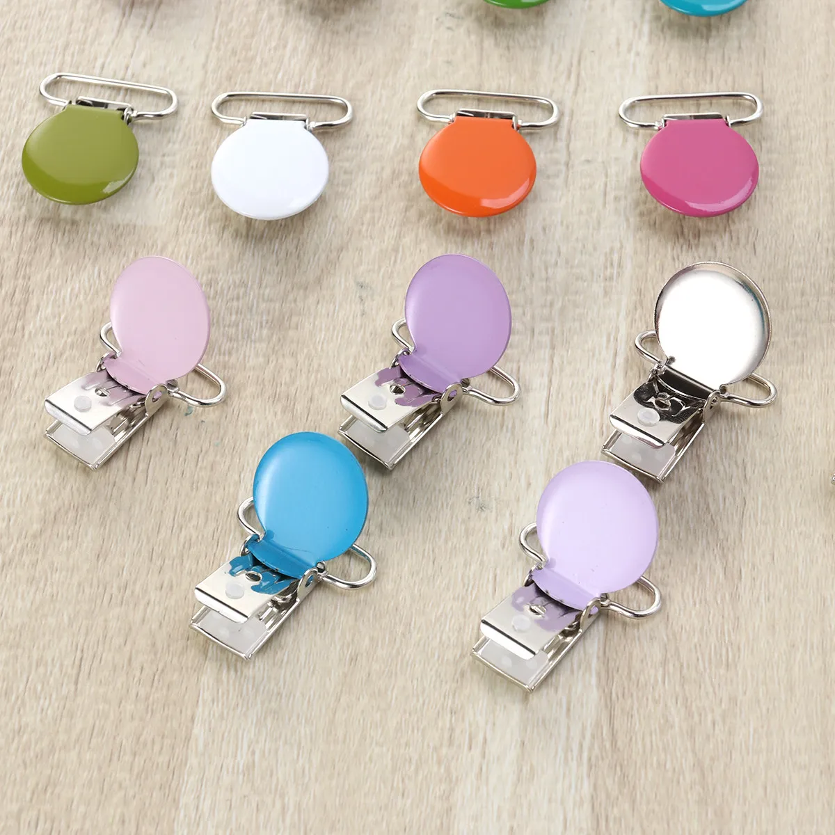 

17Pcs Duckbill Snap Clips Metal Pacifier Holder Clips for Baby Soother Bib Mitten Teether Craft DIY Sewing Ribbon Garment