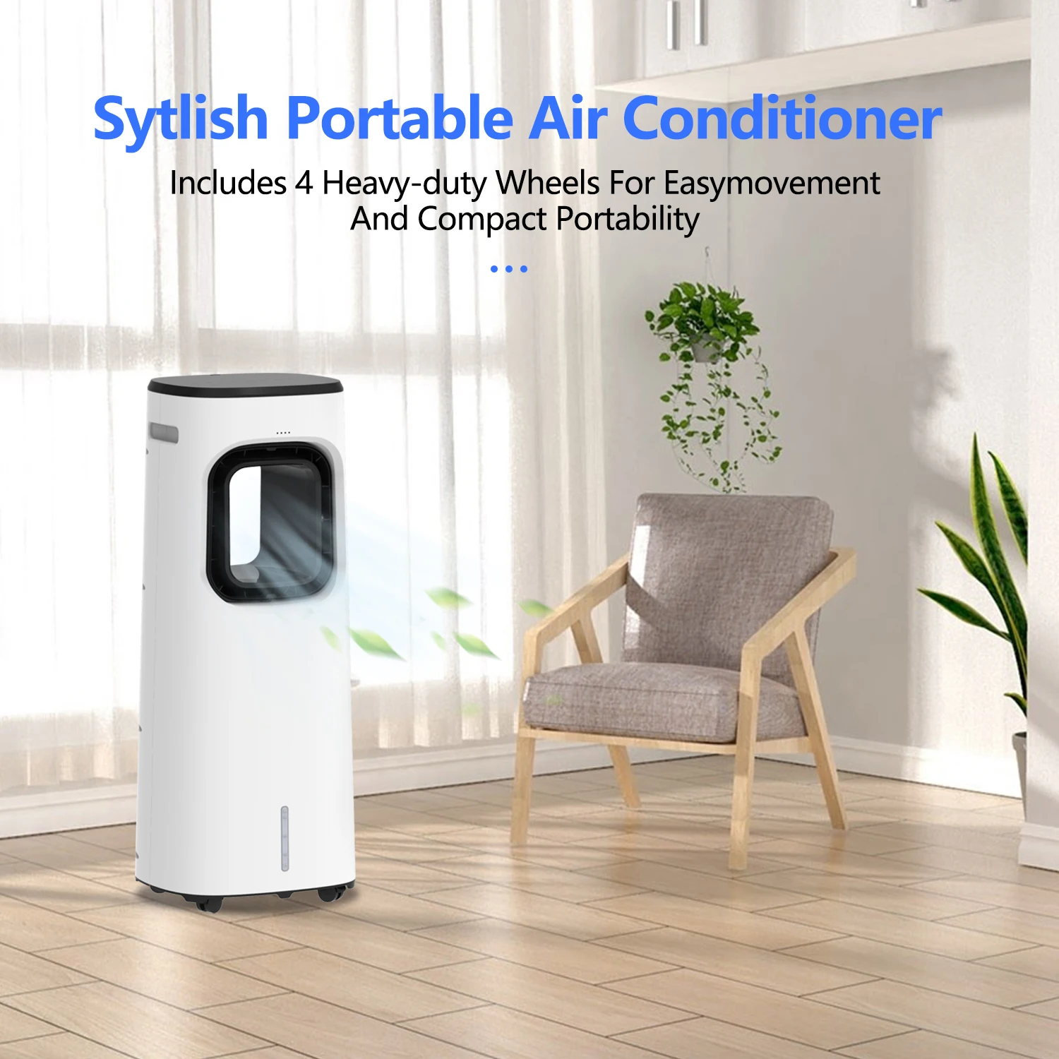 Air Cooler Fan Portable Evaporative Air Conditioner with Remote Control Humidify, Air Purify Home and Office