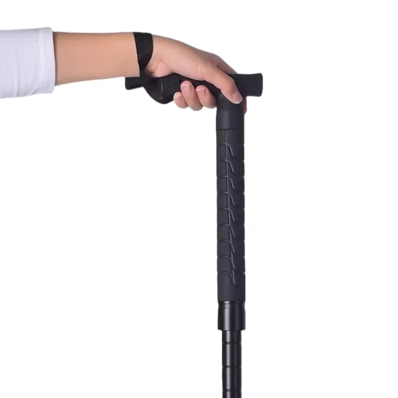 New adjustable aluminum self-defense rods, hiking poles, retractable crutches, safety canes, retractable self-defense batons