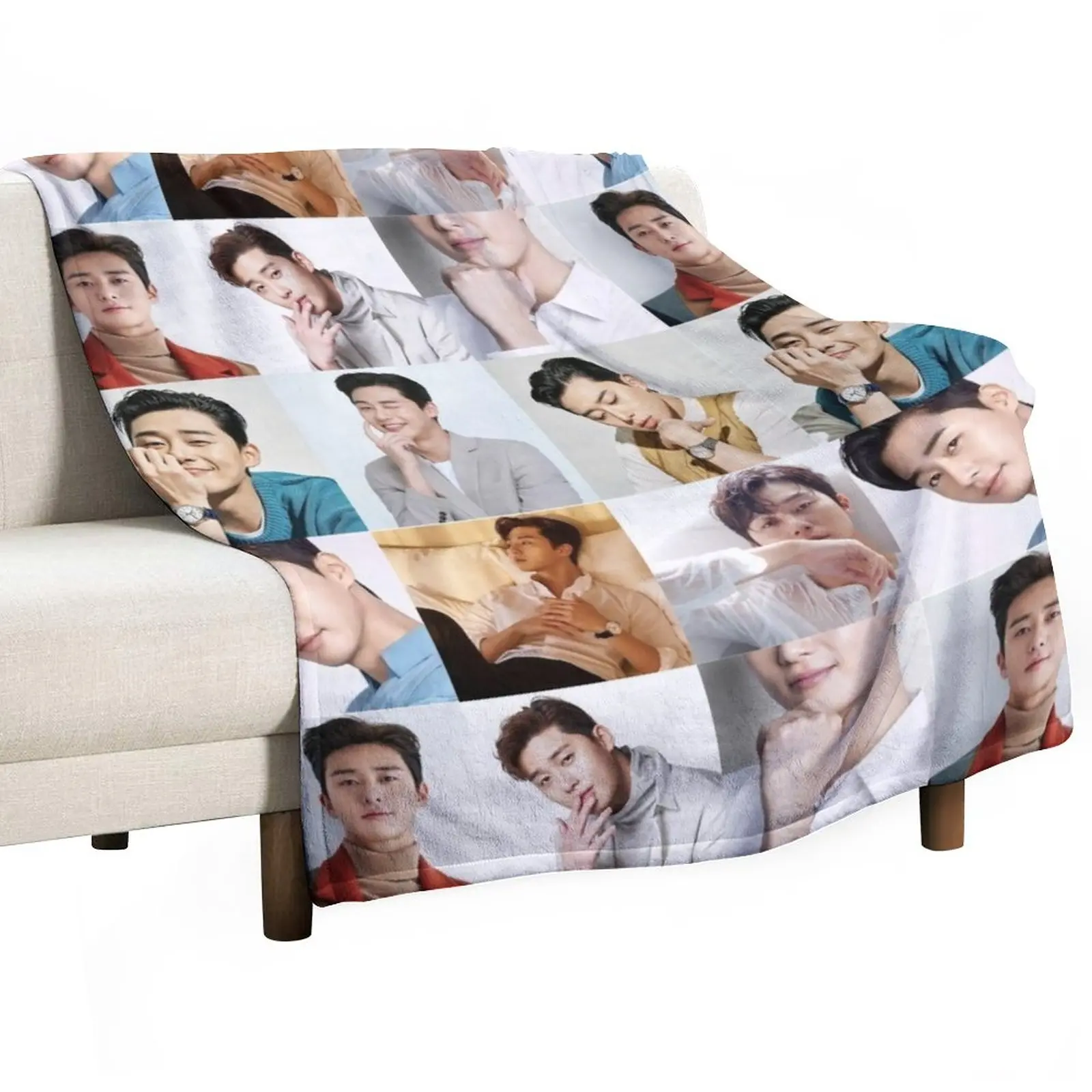 

Park Seo Joon Collage Throw Blanket Furry Blanket Sofa Blankets Soft Big Blanket Blankets For Baby