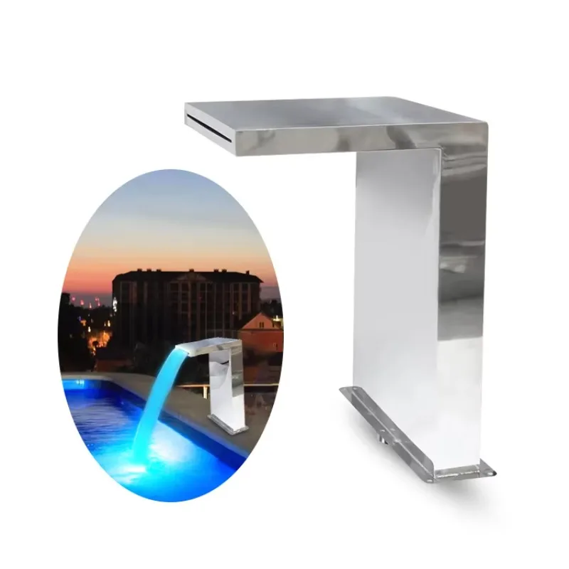 

STLF 304 Stainless Steel Indoor Artificial Swimming Pool Water Curtain Fountain Pool Waterfall With High Quality