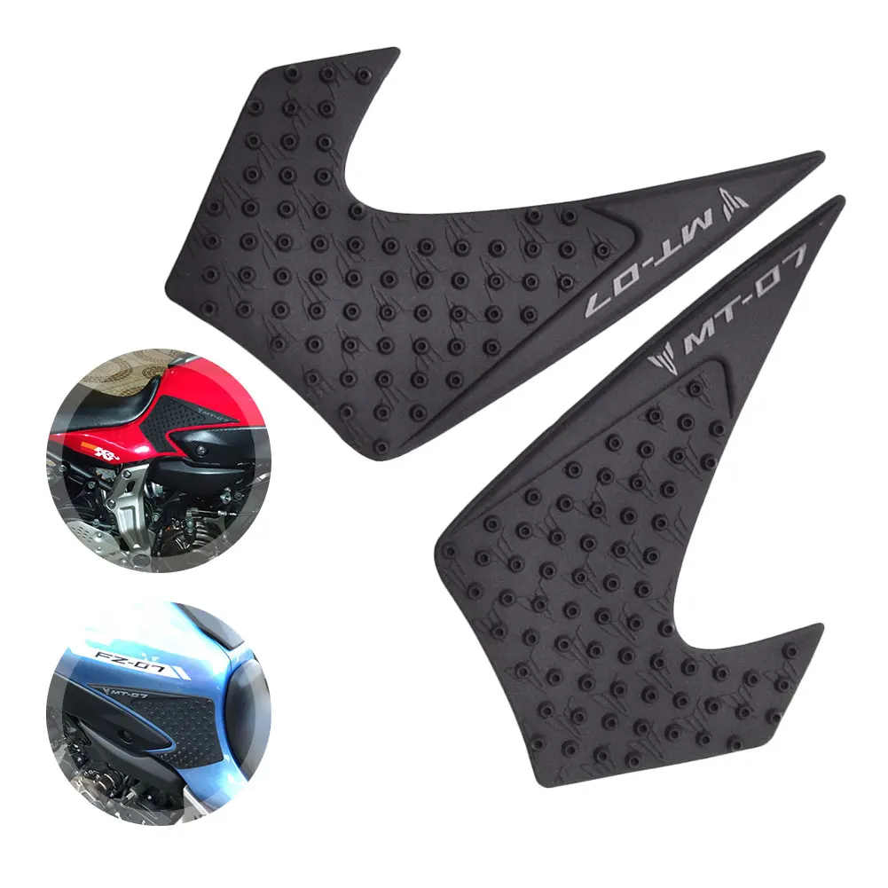 

For Yamaha MT-07 MT07 MT 07 2014 2015 2016 2017 Motorcycle Tank Pad Protector Sticker Decal Gas Knee Grip Tank Traction Pad Side