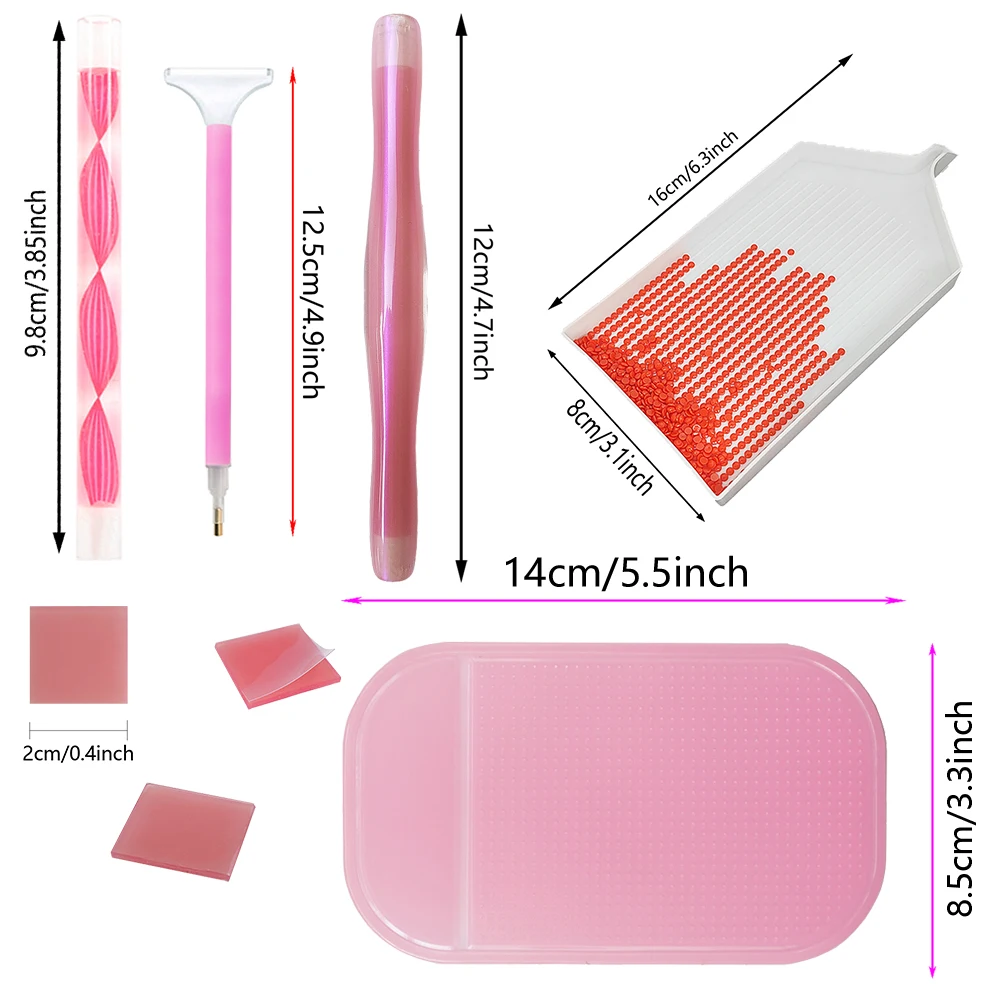 Kit de dibujo organizador de plástico, cajas de almacenamiento de puntadas para pintura de diamantes, accesorios de diamantes, bolsos misteriosos de Aliexpress, bolígrafos