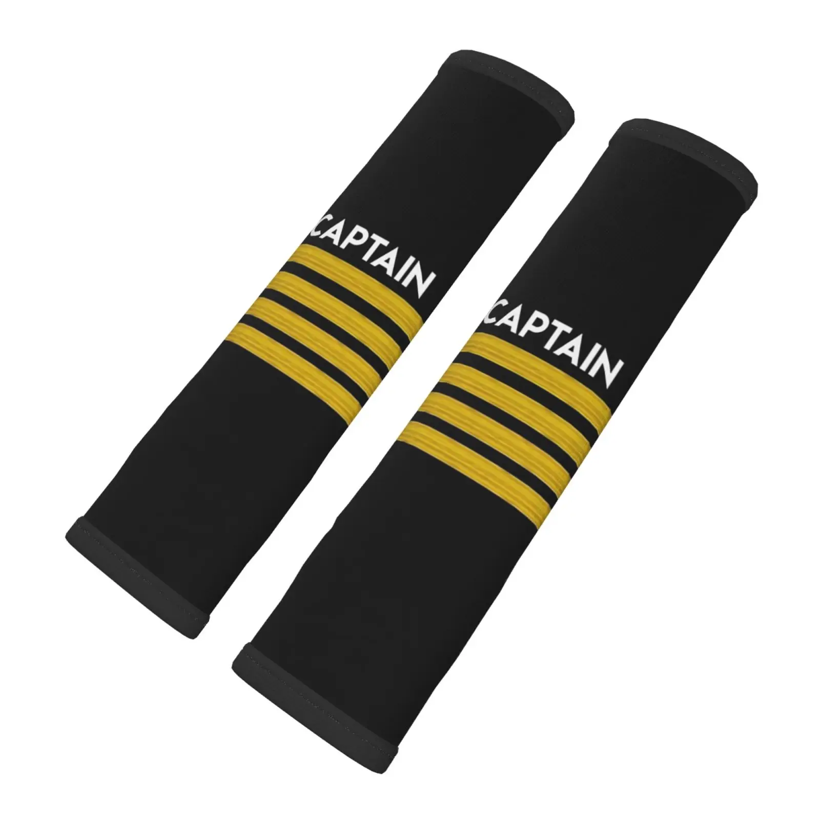 Captain Printed Car Seat Belt Cushion 2-piece Set Shoulder Protection Comfortable Seat Belt Shoulder Strap Luggage Strap
