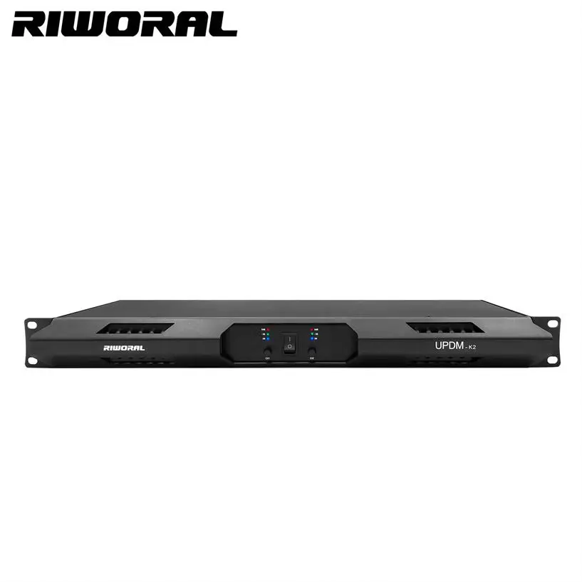 

Riworal K2 2Channel Power Amplifier 2000W*2 1U Amps Max Professional Power Amp For Line array / DJ Subwoofer Amplifier