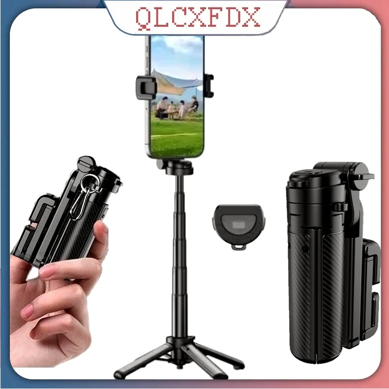 

New Upgrade Pocket Selfie Stick Tripod Stand With Rechargeable Bluetooth Remote Foldable Mini Phone Holder for iPhone Android