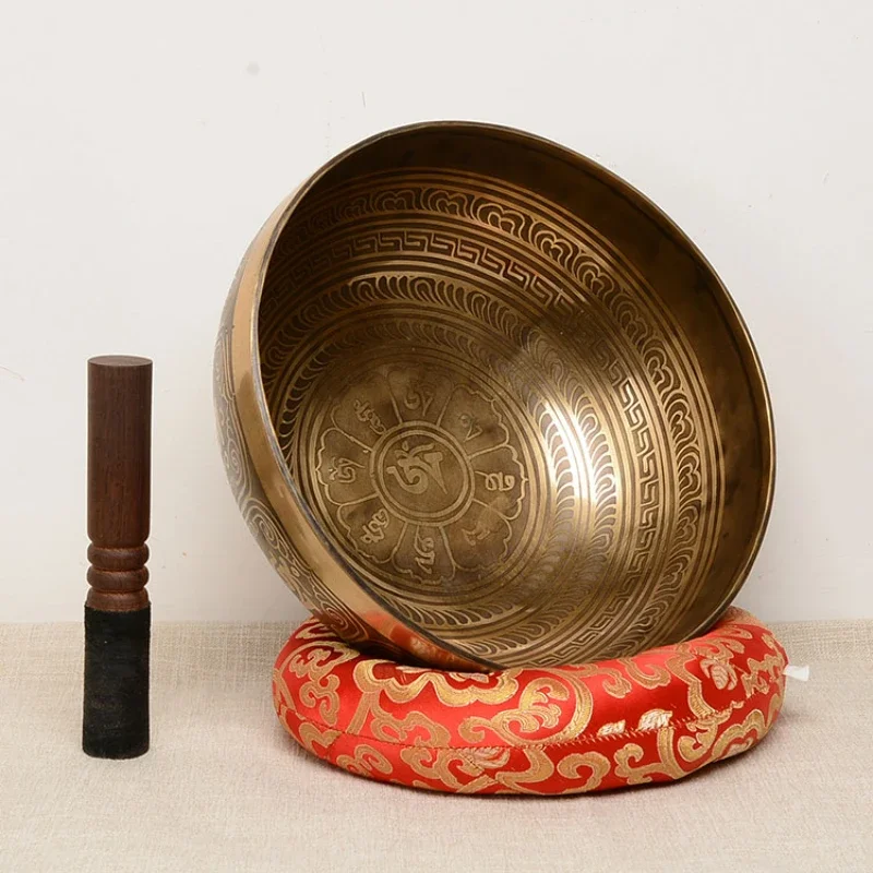 Fingerboard Tibetan Sound Bowls Tibetan Singing Bowl ChakrasMusical Accessories Sound Bowls Spiritual Instruments carved flower