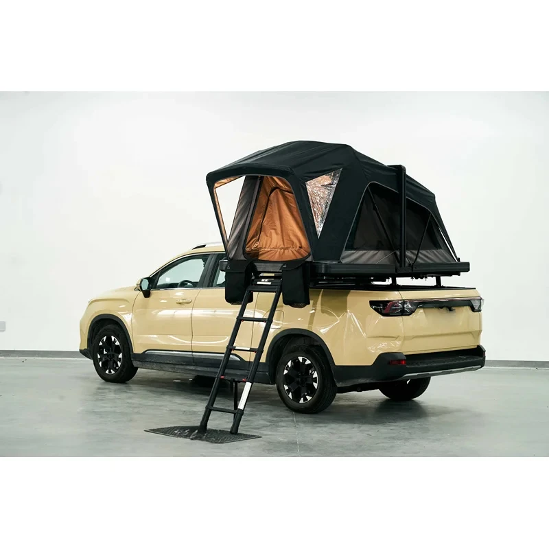 Outdoor Camping WaterproofHot Selling Clamshell 2‑Person Four‑Season Automatic Quick‑Open Aluminum Hard‑Rooftop Tent Ox‑Fr