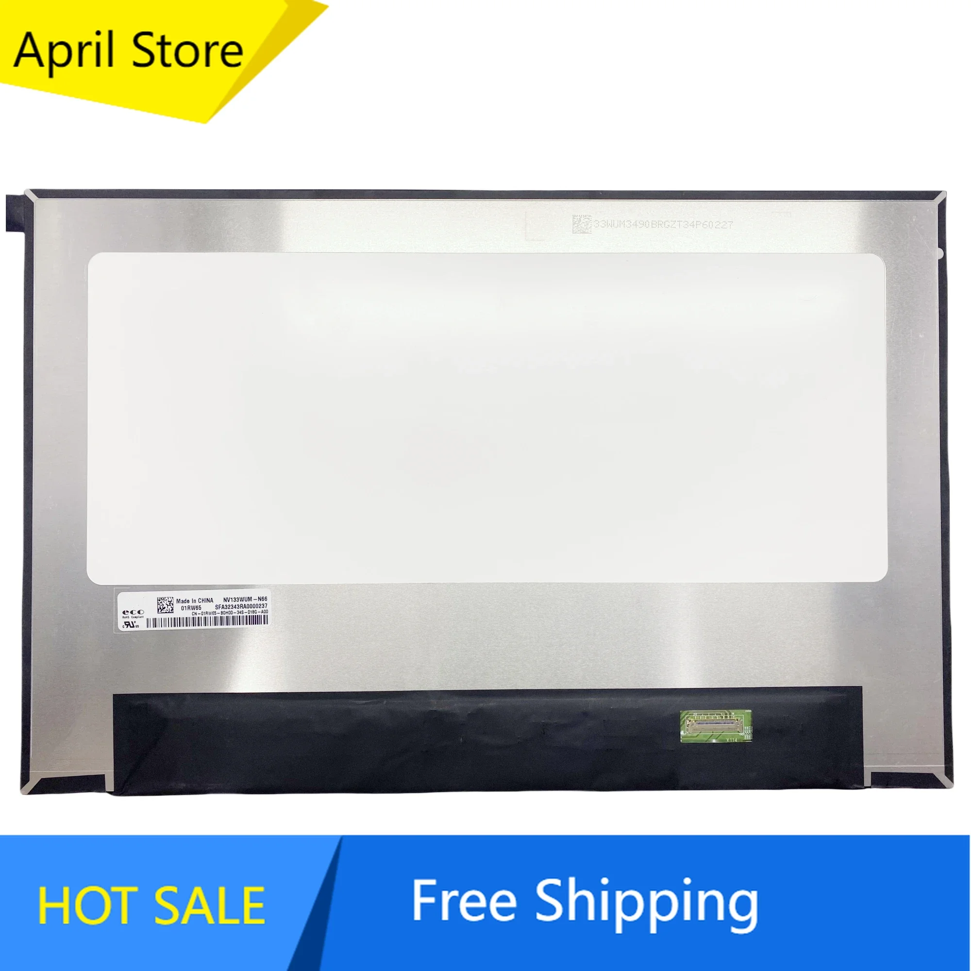 

NV133WUM-N66 NV133WUM N66 13.3 inch Laptop LCD Screen Display Panel Matrix 1920*1200 EDP 30 Pins