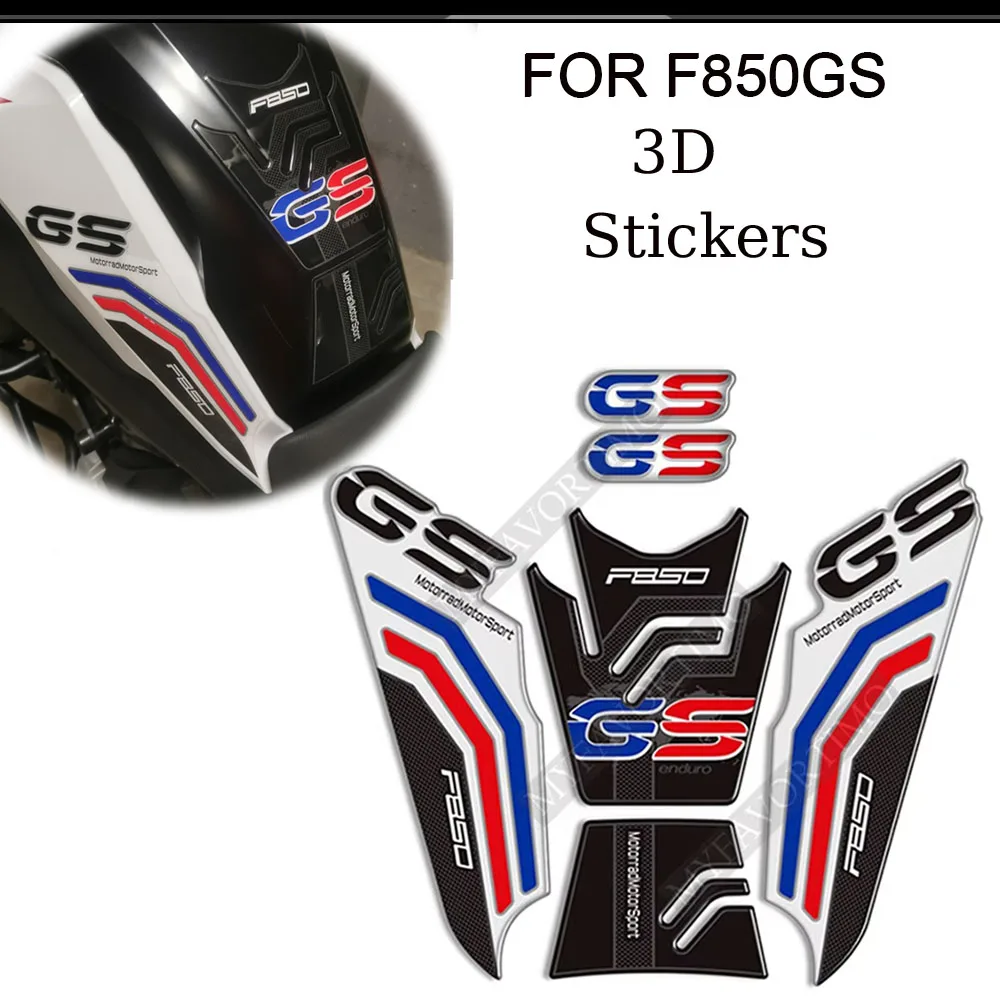 

For BMW F850GS F850 F 850 GS Tank Pad Stickers Grips Gas Side Fuel Oil Kit Knee windshield Trunk Luggage Decals Protector