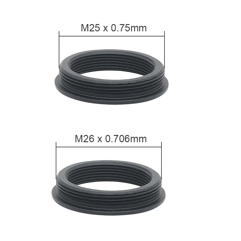 M25/M26 To RMS Thread Microscope Objective Lens Adapter Ring for Olympus Mitutoyo Zeiss  Microscope