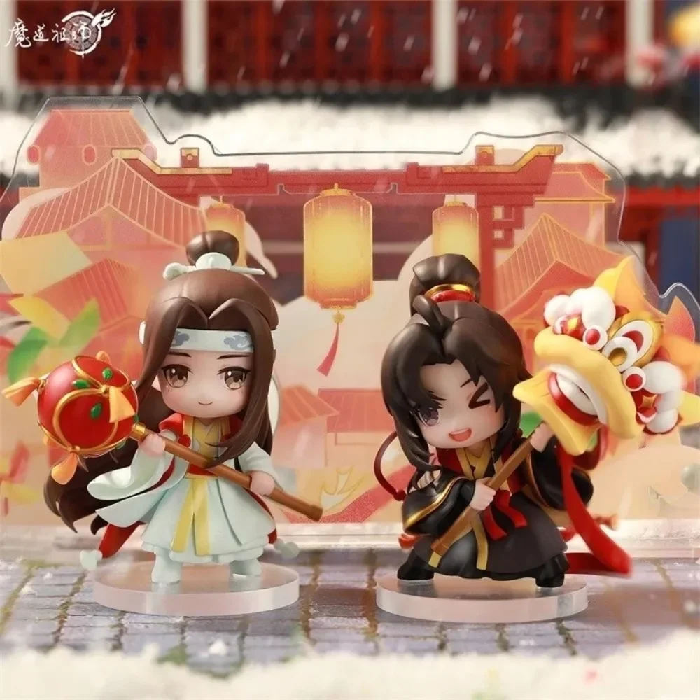

Grandmaster of Demonic Anime Character Model Q Edition Handmade Doll MDZS Wuyueshengping Series Weiwuxian Lanwangji Ornament