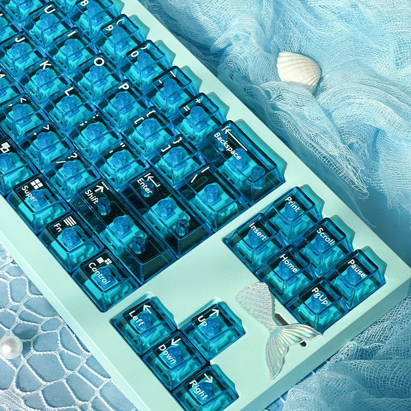 

Semi Transparent Theme Keycaps 95/209 Keys Cherry Profile Pbt Sublimation Pc Transfer Printing Mechanical Keyboard Keycaps