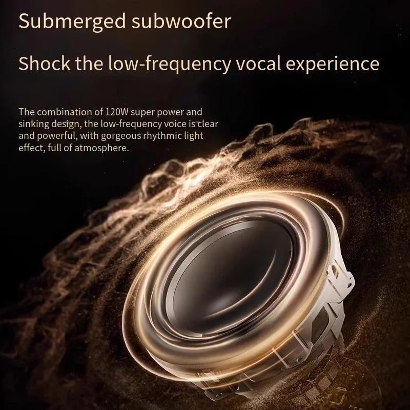 جديد هارمان زجاج جديد الجيل الرابع بلوتوث الصوت سطح المكتب RGB مضخم صوت لاسلكي مصباح لتهيئة الجو المتكلم #4