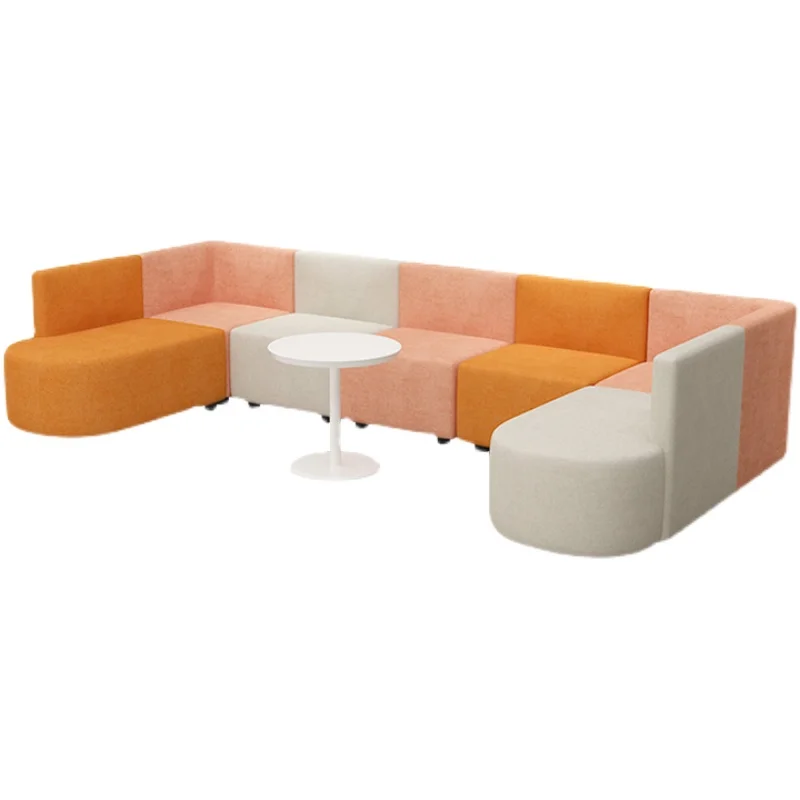 Office Creative Alien Sales Office Reception, Reception, Negotiation, Rest Area Business Combination Long Sofa