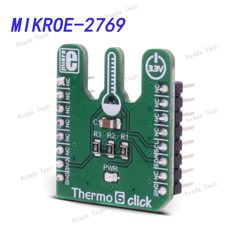 

Avada Tech MIKROE-2769 Thermo 6 Click, a temperature sensor development tool