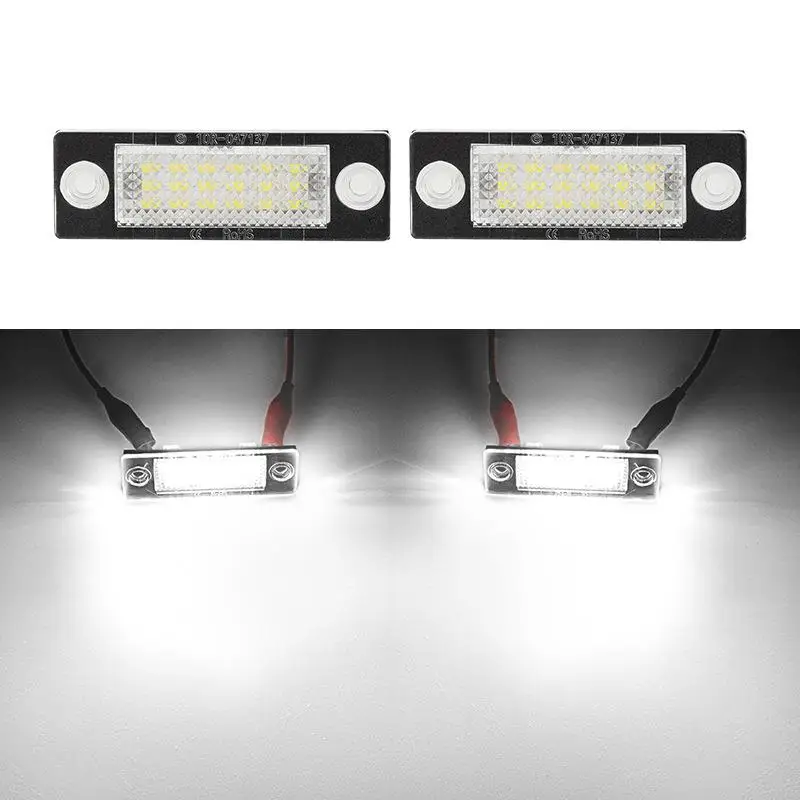 LED Number Plate Lamp for T5 Touran Golf Plus Caddy Superb Stable Performance Long Lifespan License Plate Light Accessory