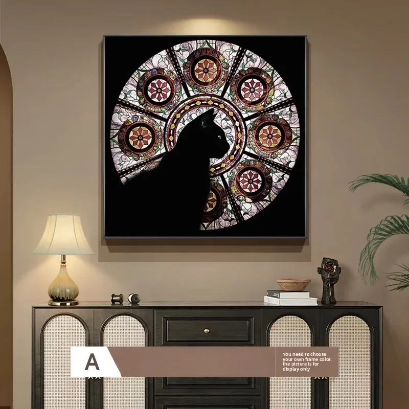Sofa background wall decorative painting hanging on the porch cabinet