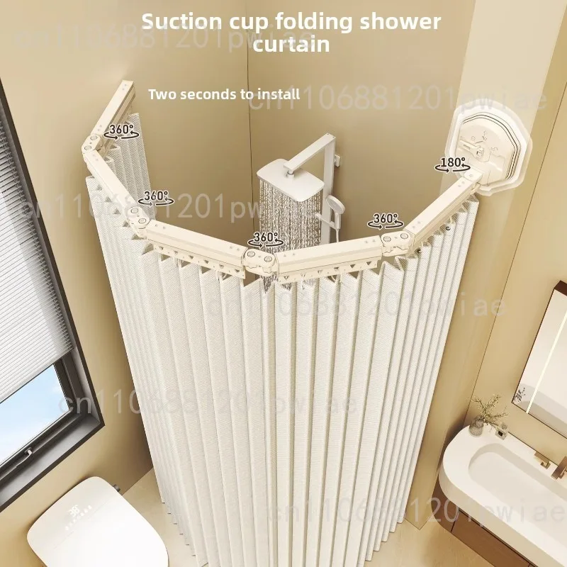 

Занавеска для душа в ванной комнате, складная невидимая, непробиваемая, блокирующая водонепроницаемая перегородка для ванной комнаты, разделение сухой и влажной уборки