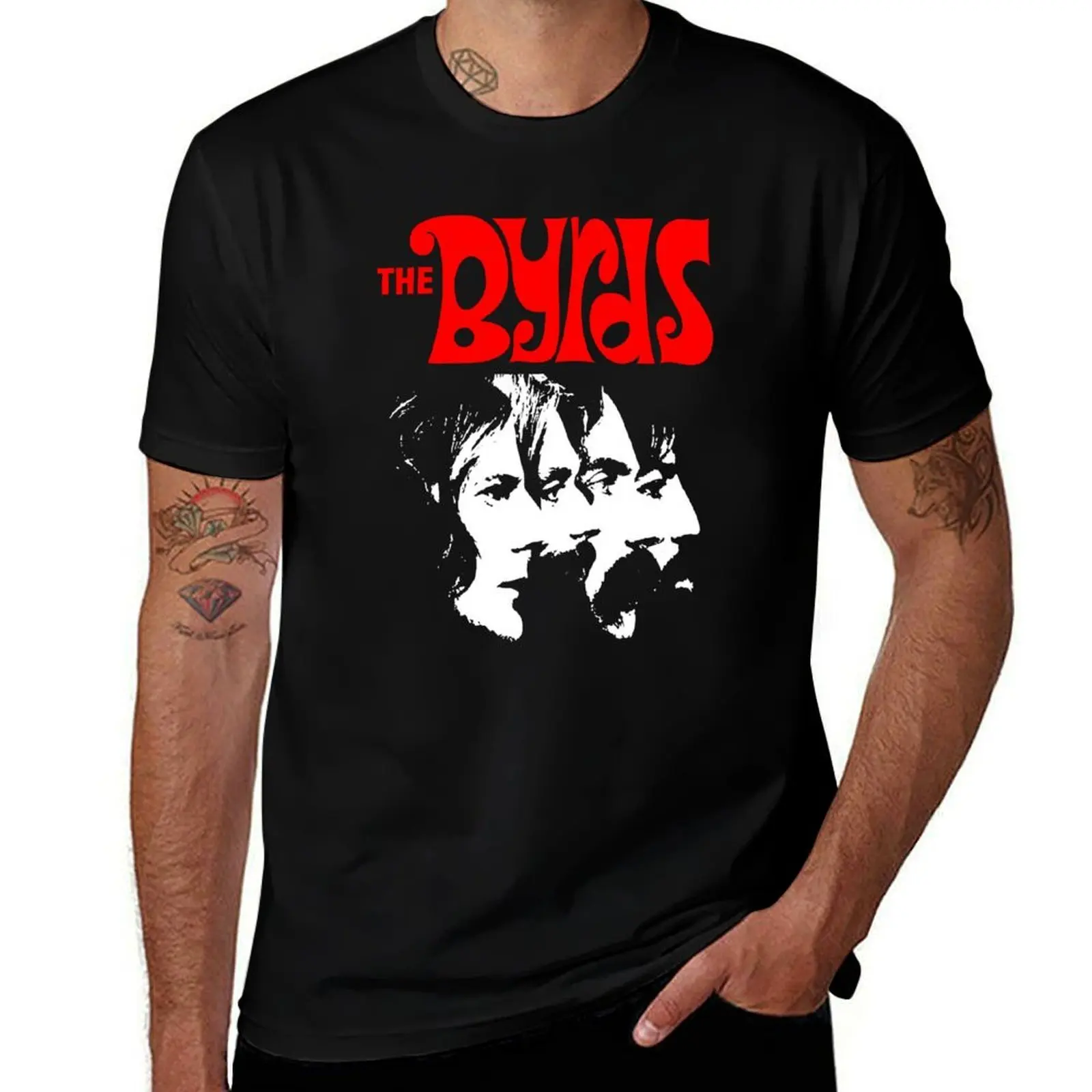 THE BYRDS T-Shirt funny t shirts cotton T-Shirt