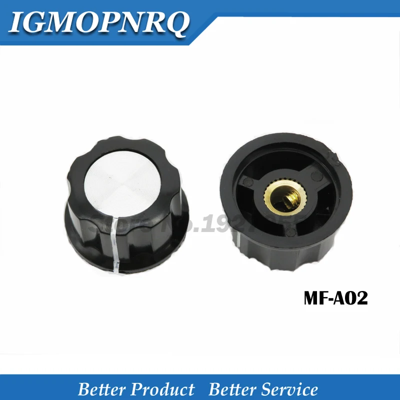 10 Pcs MF-A02 Potentiometer Knop WH118/WX050 Bakeliet Knop Koperen Kern Binnenste Gat 6 Mm Nieuwe Hoed