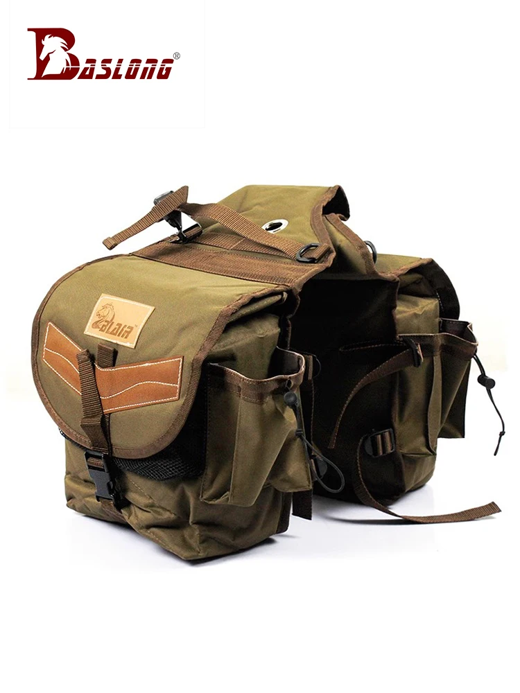 Torba pod siodło Baslong, torba na sprzęt jeździecki z tkaniny Oxford, duża pojemność, wodoodporna, wielofunkcyjna torba na kosmetyki, torba na sprzęt do treningu jeździeckiego.