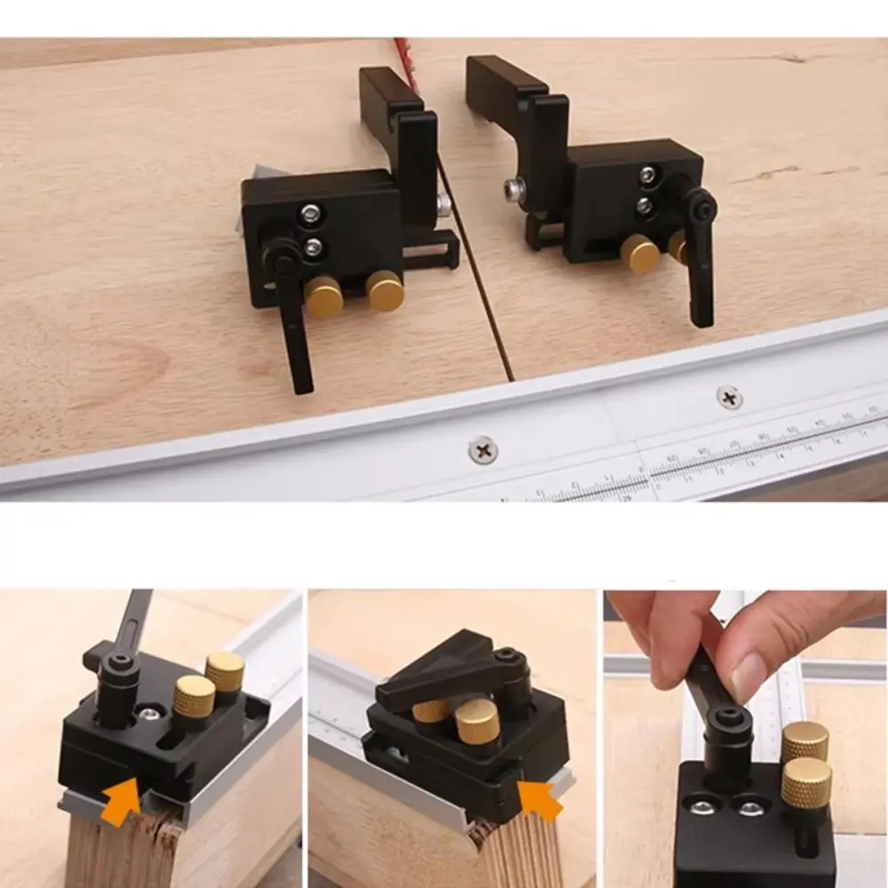 Т-образные направляющие, деревообрабатывающая направляющая, линейка со шкалой, ширина 45 мм, часть настольной пилы, сверхмощная прецизионная пила, настольные инструменты