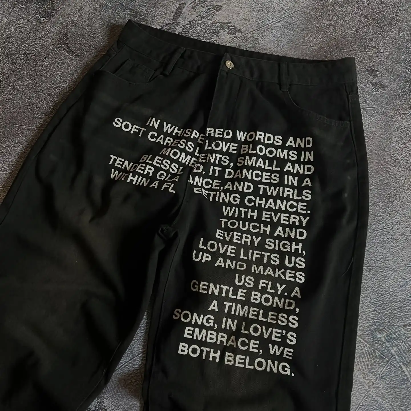 American Pattern Letter Jeans Y2K Men Jeans Vintage Streetwear Gothic Harajuku Hip Hop Men Women Fashion Casual Wide Leg Jeans
