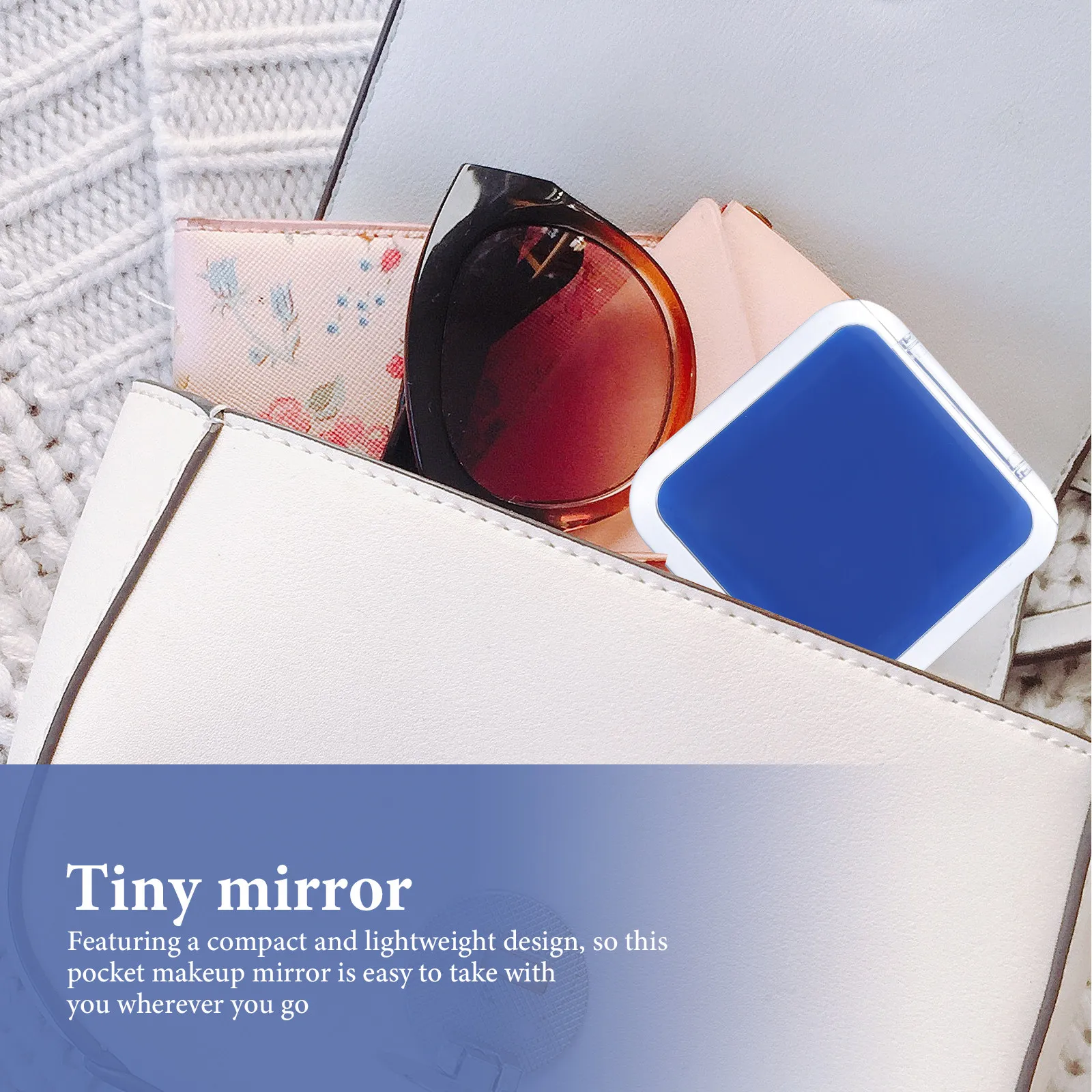 

Compact Folding Makeup Mirror with 1X and 10X Magnification Mini Double Sided Pocket Mirror for Purse Travel Bridal Events