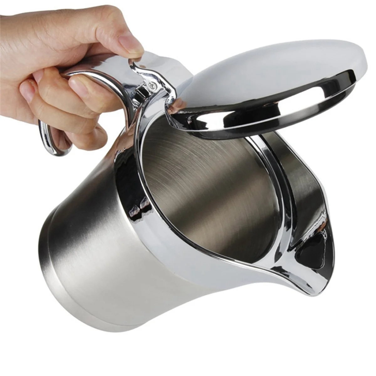 Stainless Steel Double-Layer Pulp Juice Dispenser Steak Juice Pot Seasoning Jar Kitchen Supplies Sauce Pot