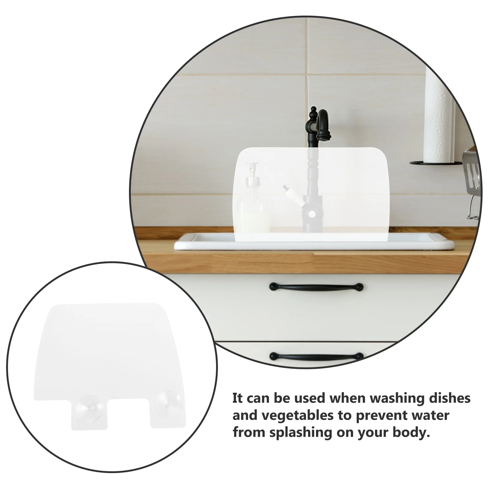 2 قطعة شفافة سبلاش الحرس شفط بالوعة المطبخ ترشيش الشاشة للحمام حوض الاستحمام مطعم البلاستيك سبلاش حامي