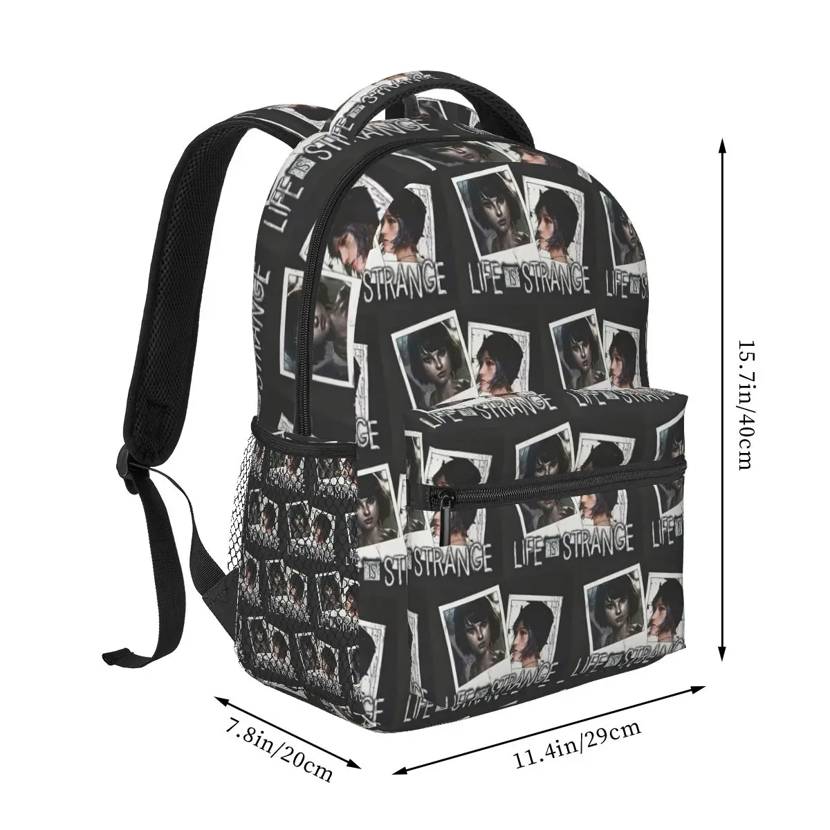 Life Is Strange Game Pattern Student Backpack School Bag Hiking Travel Daypack for Boys Girls Fashion Bookbag Shoulder Bags