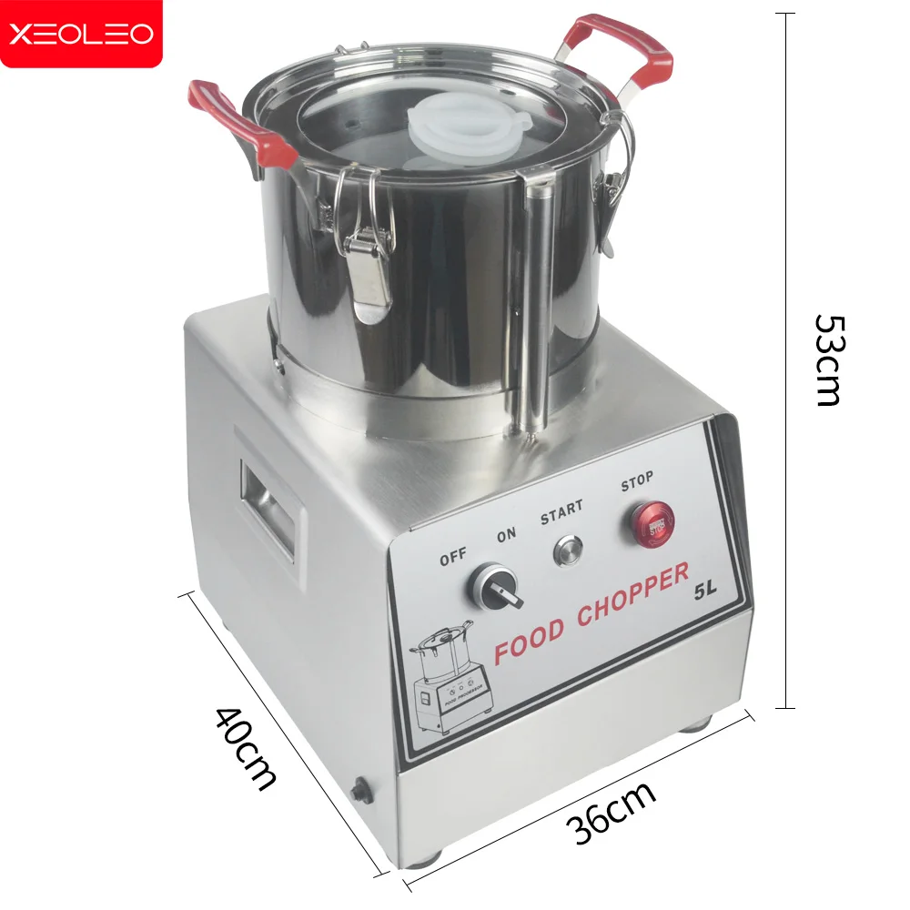 XEOLEO Electric Chopper 550W/5L Multi-Functional Stainless Steel Meat Grinder Powerful Food Chopper