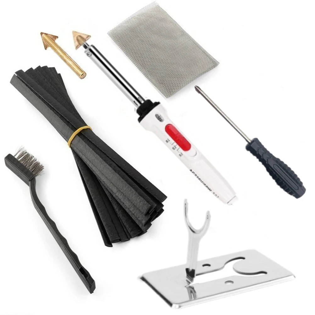Set Listrik Kawat Las Plastik Besi Solder 110V 80W Perbaikan Papan Sirkuit Daya Tinggi Konduktivitas Termal Unggul