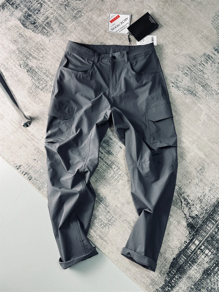 Qui Dry Abbigliamento da lavoro per esterni Pantaloni casual Texture scozzese Morbido ell Multi kets Traspirante Impermeabile Gioventù Faion